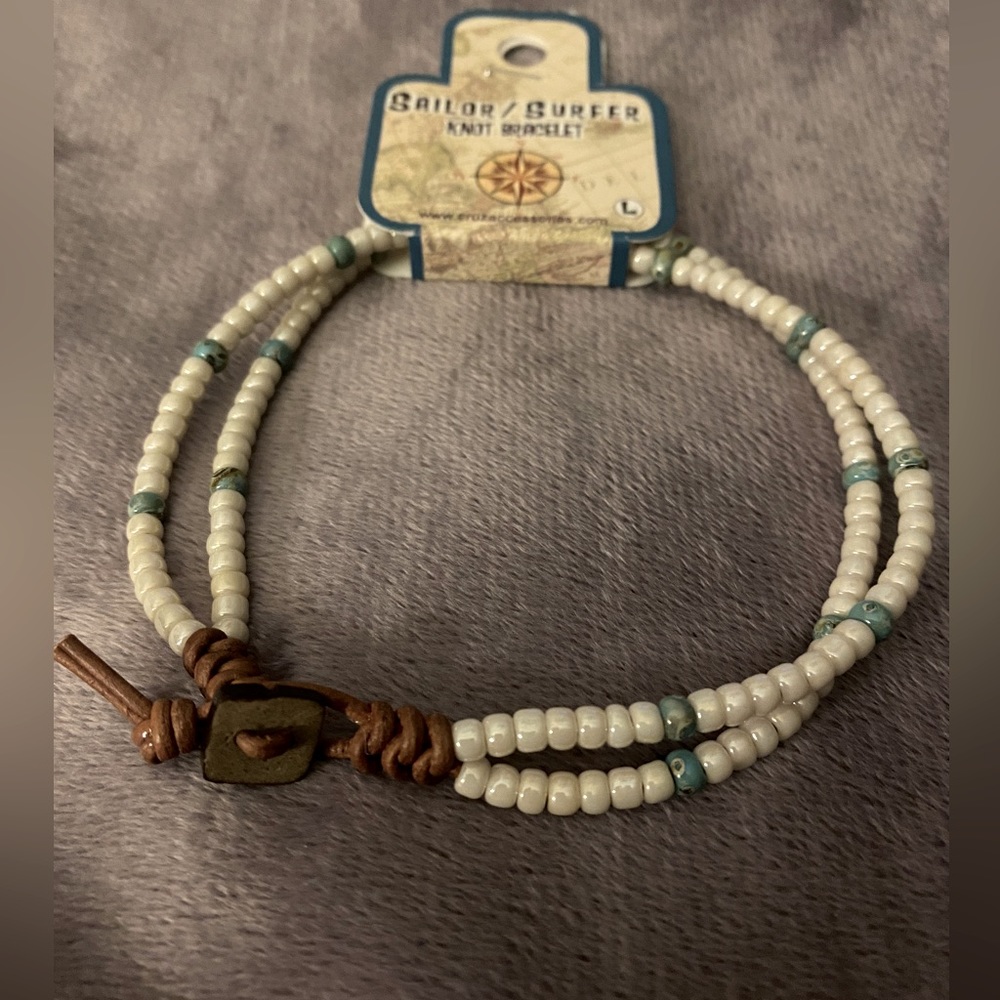 Bracelet Beaded Knot Large Anklet NWT